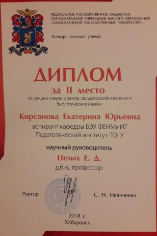 Документ преподавателя Кирсанова Екатерина Юрьевна