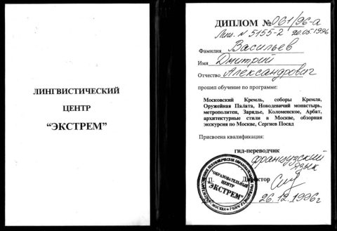 Документ преподавателя Васильев Дмитрий Александрович