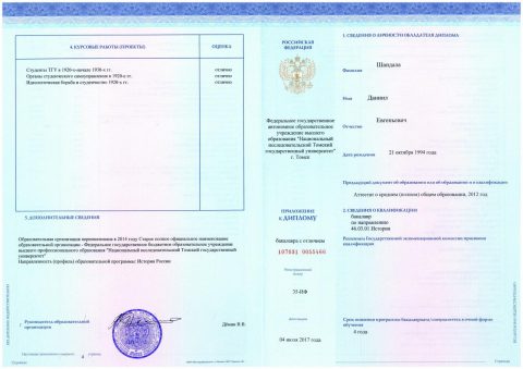 Документ преподавателя Шандала Даниил Евгеньевич