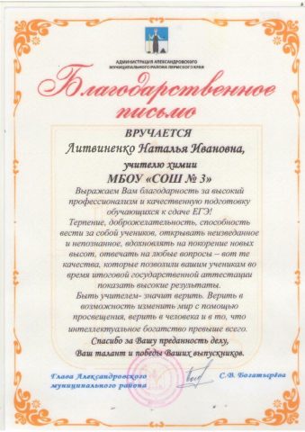 Документ преподавателя Литвиненко Наталья Ивановна