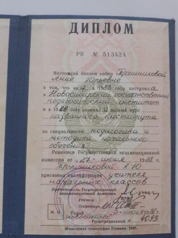 Документ преподавателя Трушникова Анна Юрьевна