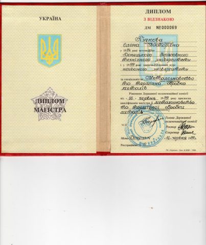 Документ преподавателя Додонова Елена Викторовна