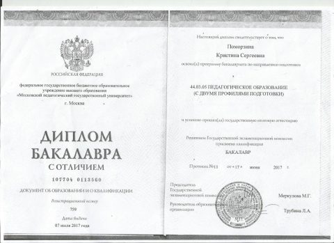 Документ преподавателя Поморзина Кристина Сергеевна