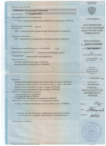 Документ преподавателя Васильева Александра Сергеевна