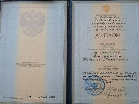 Документ преподавателя Вырупаева Наталья Михайловна