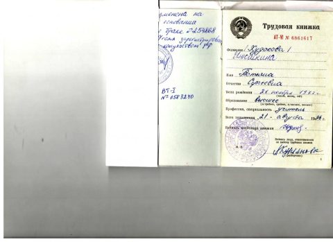 Документ преподавателя Инюшкина Татьяна Сергеевна
