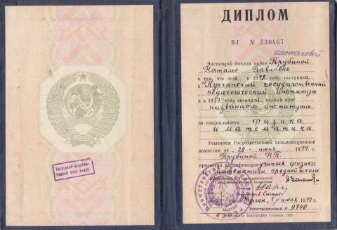 Документ преподавателя Шестакова Наталья Павловна