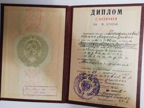 Документ преподавателя Городничева Ирина Александровна