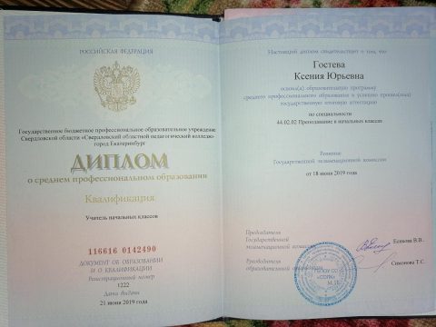 Документ преподавателя Гостева Ксения Юрьевна