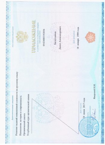 Документ преподавателя Багаутдинов Данил Александрович