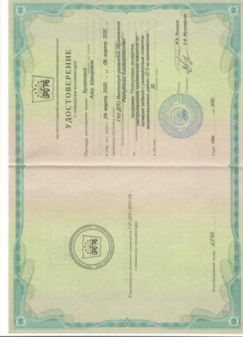 Документ преподавателя Булатова Алсу Шакировна