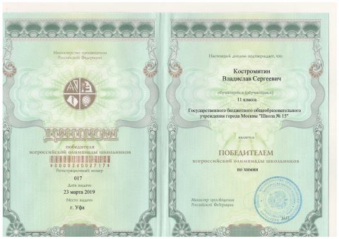 Документ преподавателя Костромитин Владислав Сергеевич