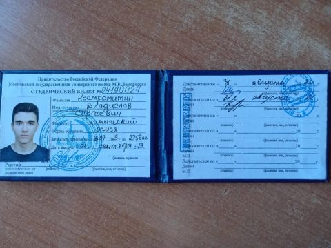 Документ преподавателя Костромитин Владислав Сергеевич