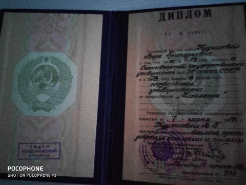 Документ преподавателя Кудяшева Вера Григорьевна