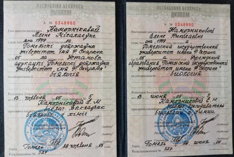 Документ преподавателя Дашковская Елена Николаевна
