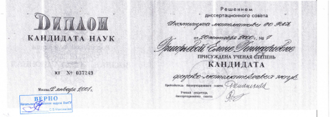 Документ преподавателя Григорьева Елена Геннадиевна
