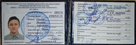Документ преподавателя Громов Никита Алексеевич