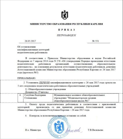 Документ преподавателя Голубева Екатерина Степановна