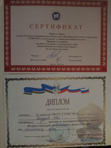 Документ преподавателя Манзуров Иван Олегович