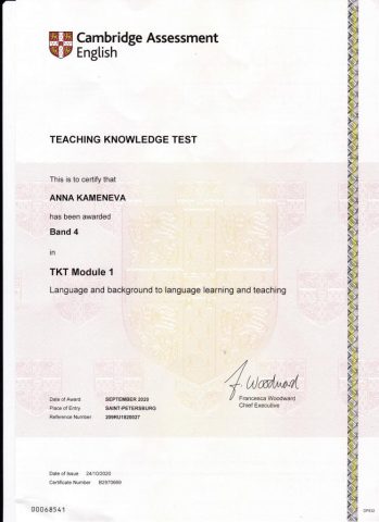 Документ преподавателя Каменева Анна
