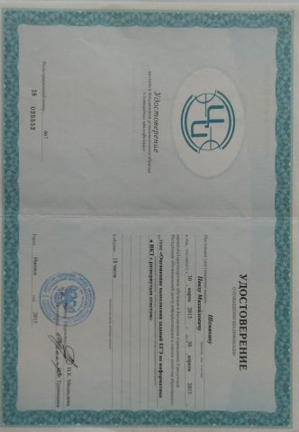 Документ преподавателя Шемякин Павел Михайлович