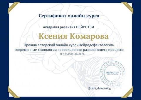 Документ преподавателя Комарова Ксения