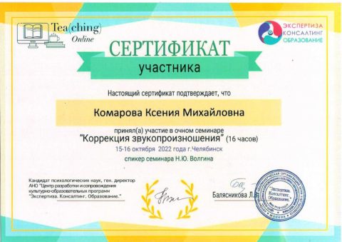 Документ преподавателя Комарова Ксения