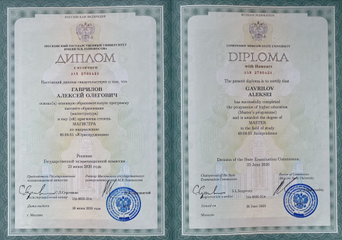 Документ преподавателя Гаврилов Алексей Олегович