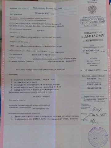 Документ преподавателя Доронина Галина Юрьевна