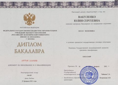 Документ преподавателя Вакуленко Юлия Сергеевна