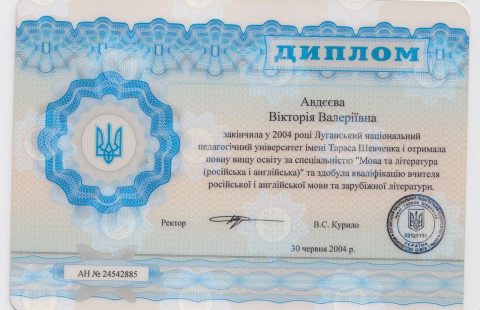 Документ преподавателя Авдеева Виктория Валерьевна