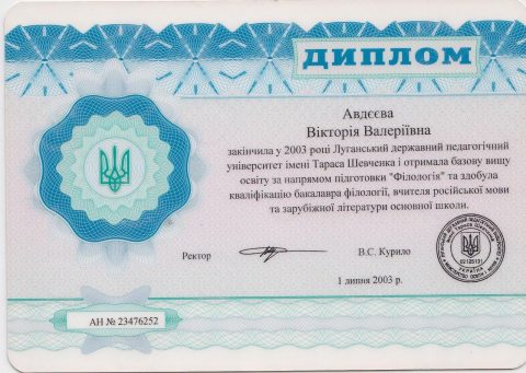 Документ преподавателя Авдеева Виктория Валерьевна