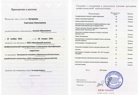 Документ преподавателя Кучерова Cветлана Николаевна