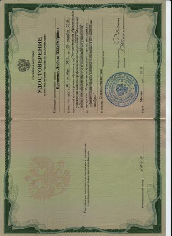 Документ преподавателя Селина Любовь Владимировна