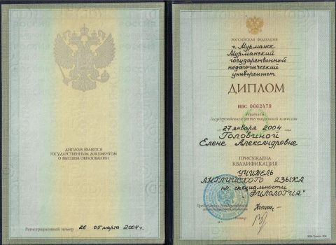 Документ преподавателя Головина Елена Александровна