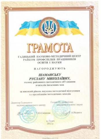 Документ преподавателя Шаманская Руслана