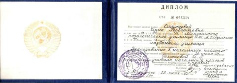 Документ преподавателя Никифорова Инна Гербертовна