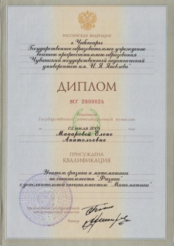 Документ преподавателя Филиппова Елена Анатольевна