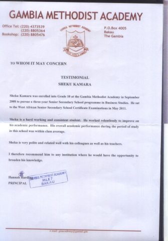 Документ преподавателя Kamara Sheku