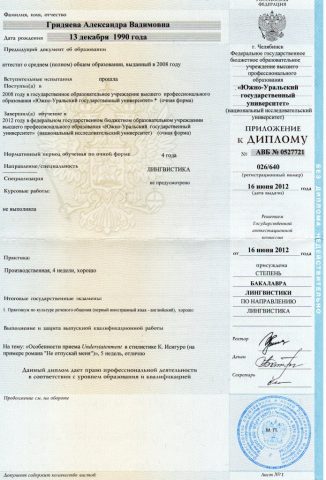 Документ преподавателя Гридяева Александра Вадимовна