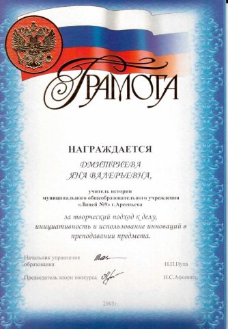 Документ преподавателя Коряшкина Яна Валерьевна