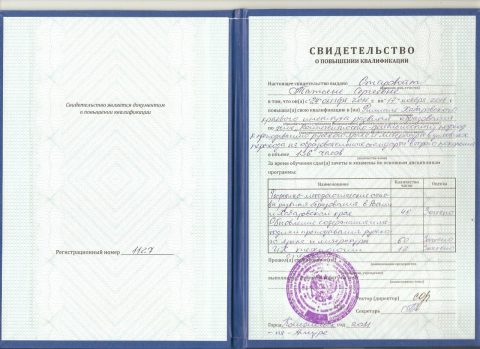 Документ преподавателя Старовойт Татьяна Сергеевна