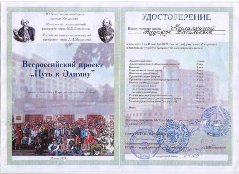 Документ преподавателя Мешалкина Надежда Васильевна