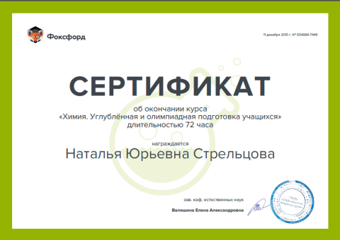 Документ преподавателя Стрельцова Наталья Юрьевна