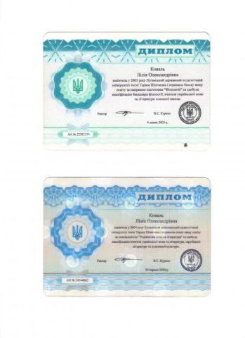 Документ преподавателя Коваль  Лилия Александровна
