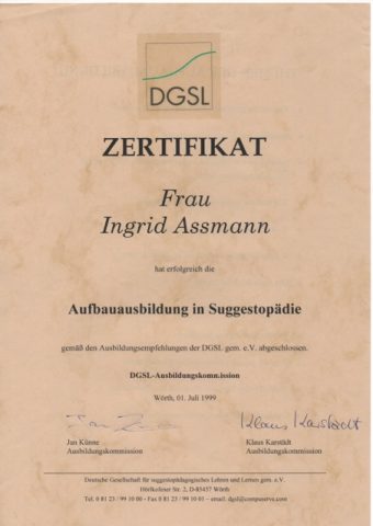 Документ преподавателя Assmann Ingrid