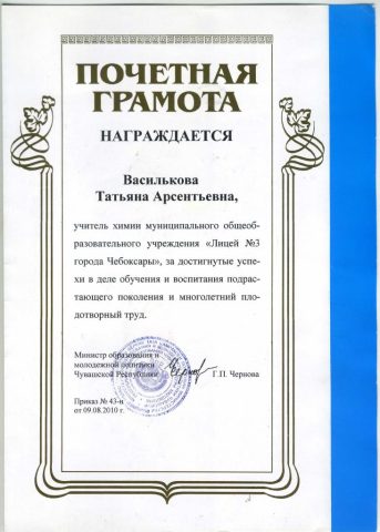 Документ преподавателя Василькова Татьяна Арсентьевна