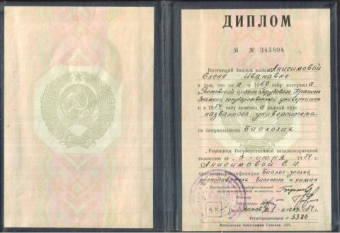 Документ преподавателя Анисимова Елена Ивановна