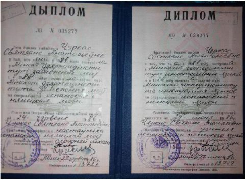 Документ преподавателя Черкас Светлана Анатольевна