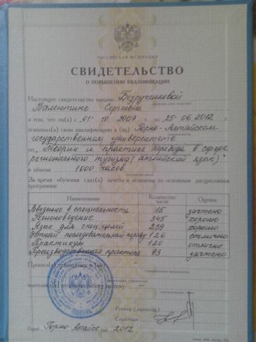 Документ преподавателя Безрученкова Валентина Сергеевна